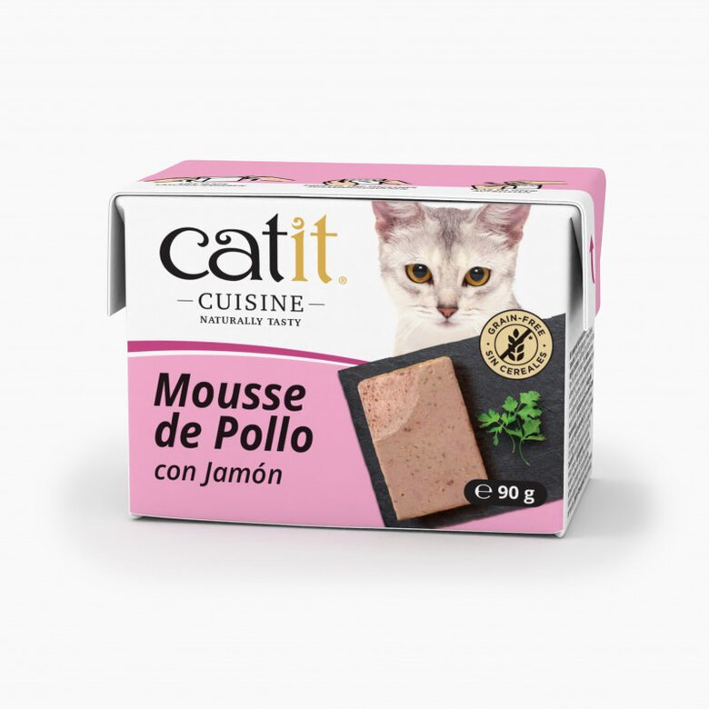 CATIT MOUSSE POLLO JAMON  12x95g