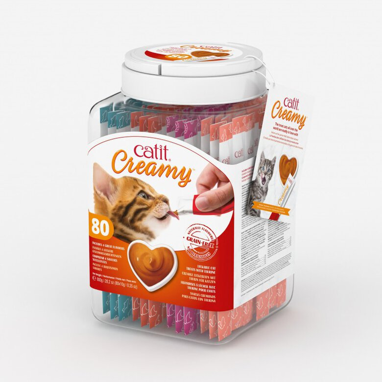 CATIT CREAMY BOTE SURTIDO 80x10g