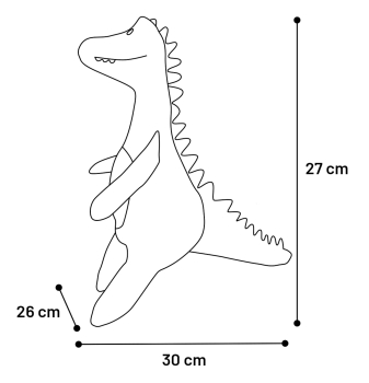 JUGUETE DJ DINO 27cm 522285 3ud - 2