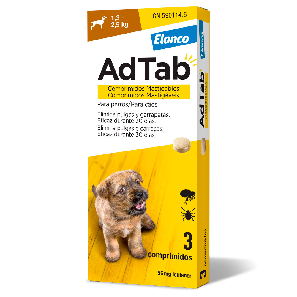 ADTAB PERRO 1.3-2.5Kg 56mg 3COMP