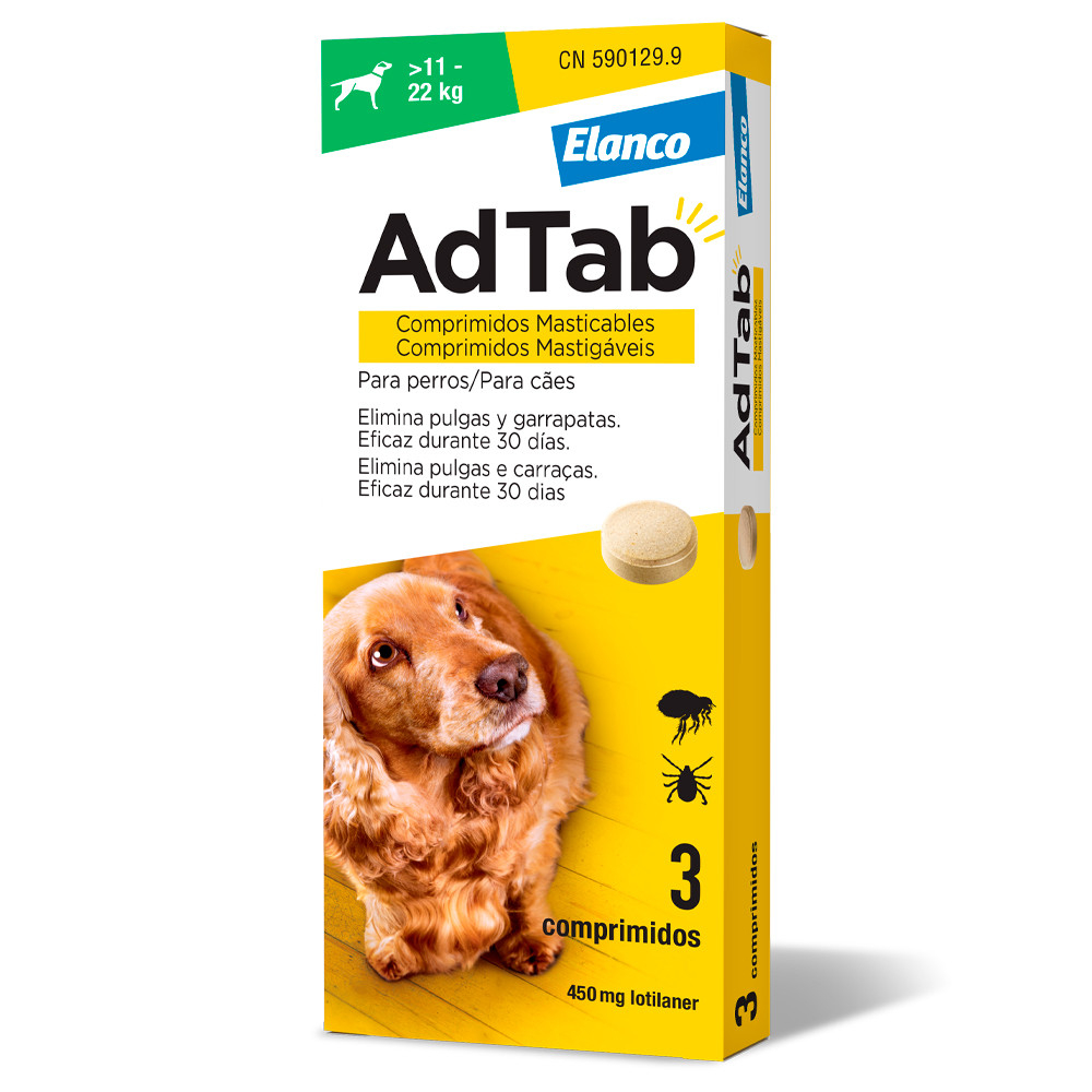 ADTAB PERRO  11-22Kg 450mg 3COMP