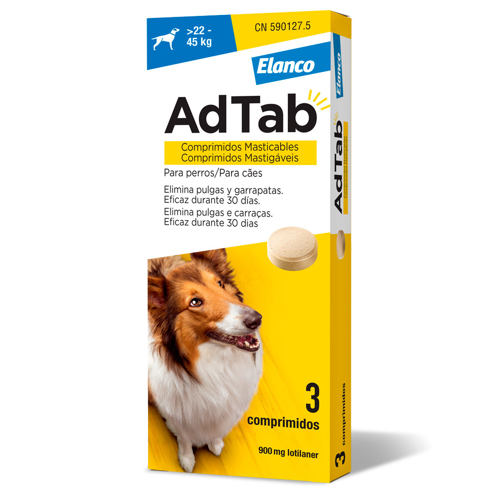 ADTAB PERRO  22-45Kg 900mg 3COMP