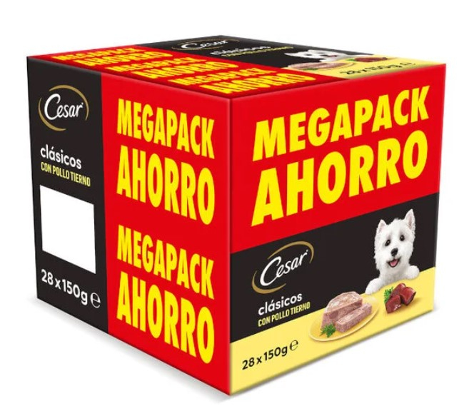 CESAR MEGAPACK POLLO (20+8)x150g