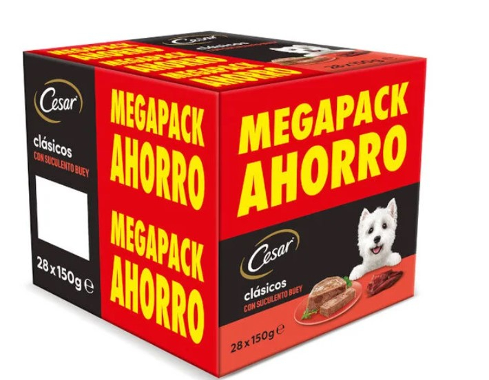 CESAR MEGAPACK BUEY  (20+8)x150g