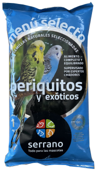 MENU SELECT PERIQUITOS 25x1kg