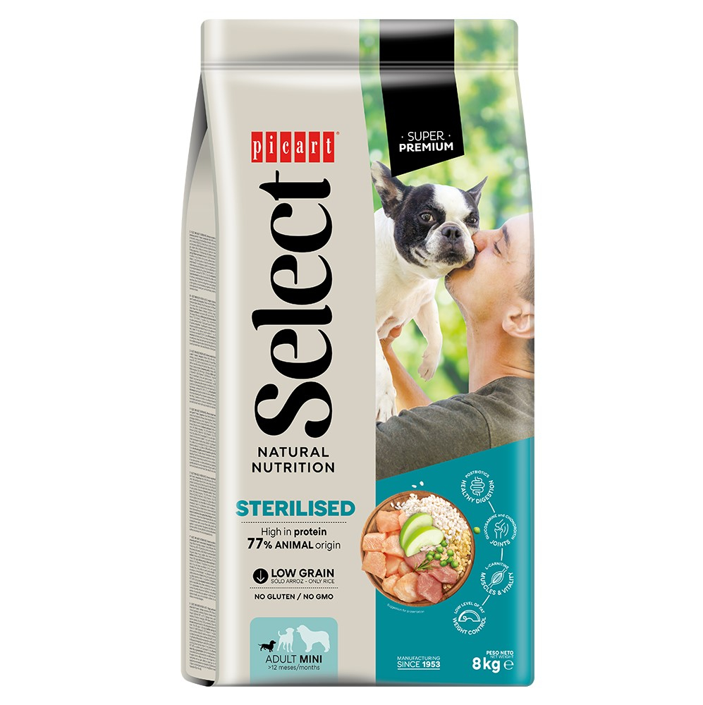 SELECT DOG MINI STERILISED 8Kg