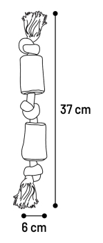 MORDEDOR+ ARBOL CAFE 37cm 3ud - 2