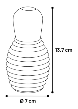 JP RUBBA GOMA MARRON 13.7cm 3ud - 2