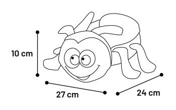JUGUETE CLORA ABEJA 24cm 3ud - 2