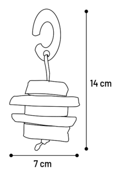 JUGUETE ROEDOR WAZIR 14cm 6ud - 2