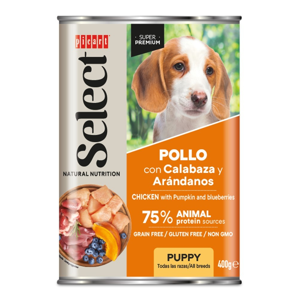 SELECT WET PUPPY POLLO CAL 6x400