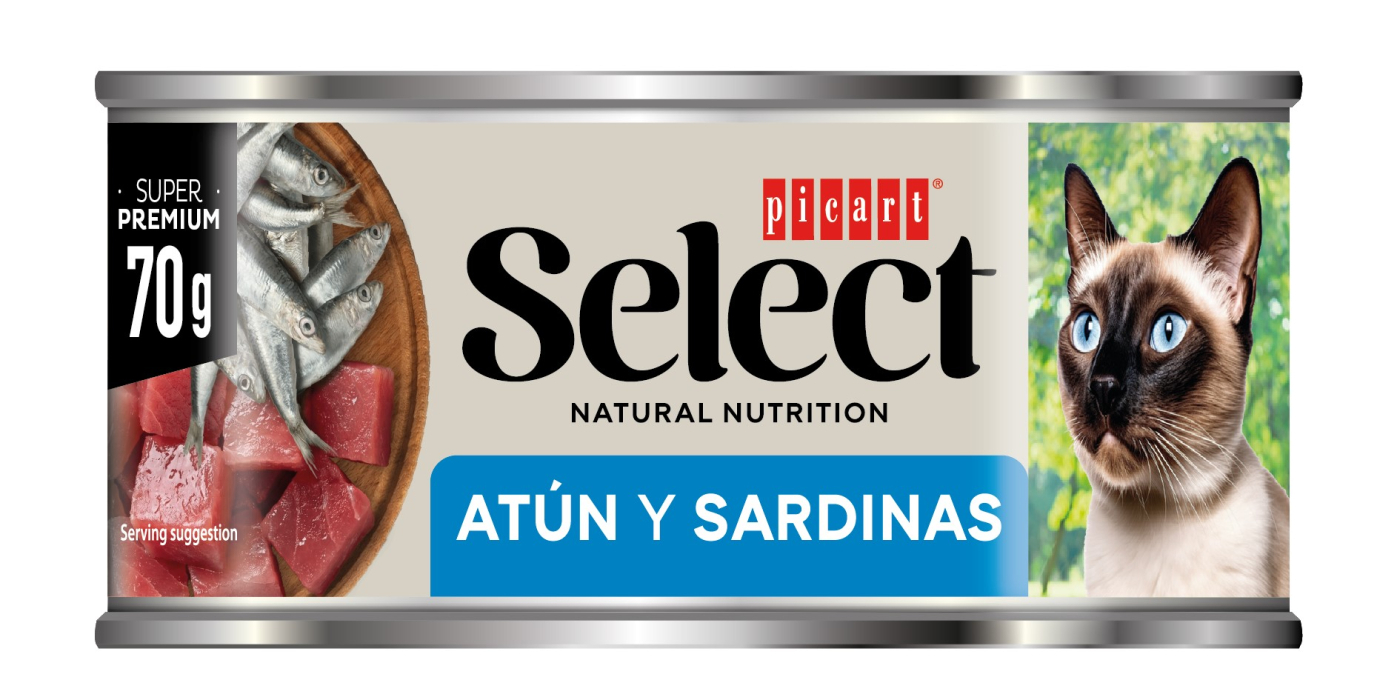 SELECT WET CAT ATUN SARDI 18x70g