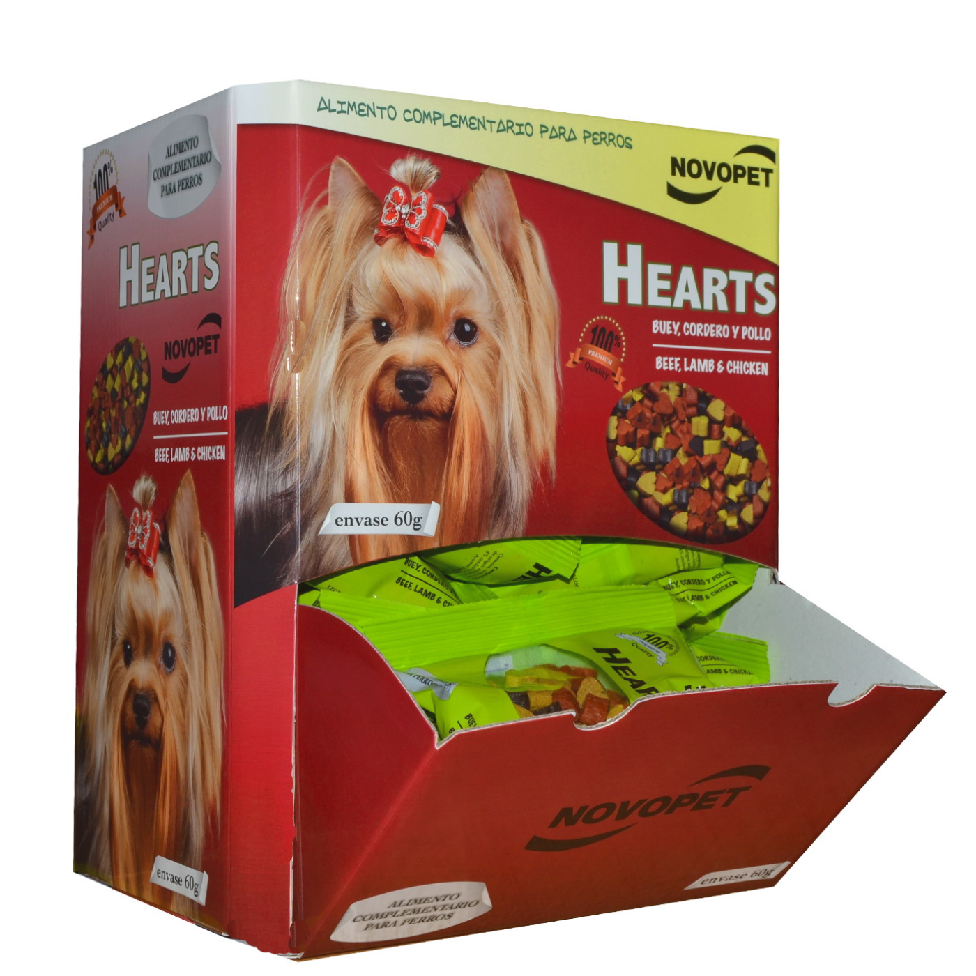 NOVOPET EXPOS HEARTS 40x60g