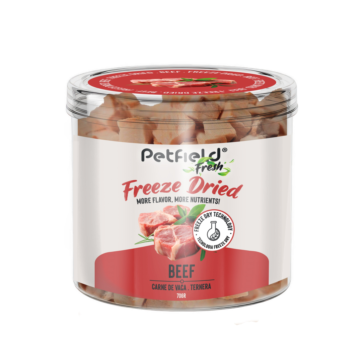 PF FRESH FREEZE BEEF 70gr
