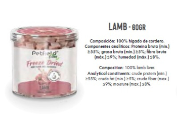 PF FRESH FREEZE LAMB LIVER 70gr - 2