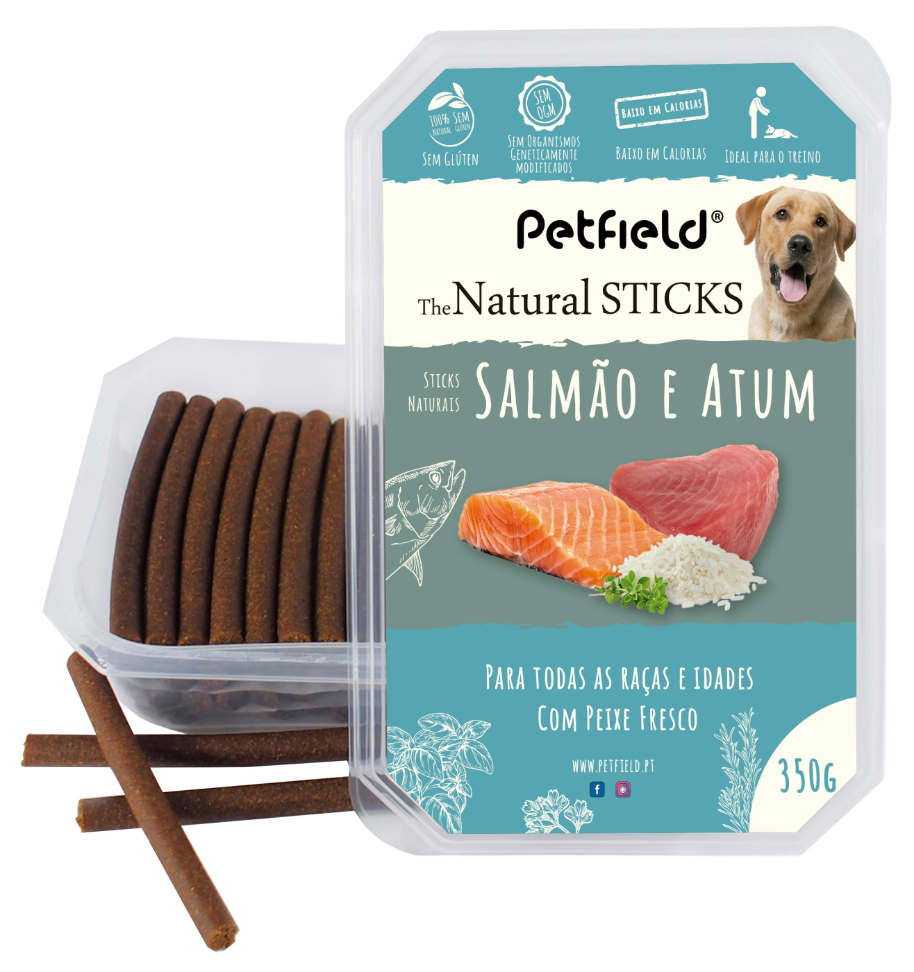 PF NATURAL STICK SALMN TUNA 350g