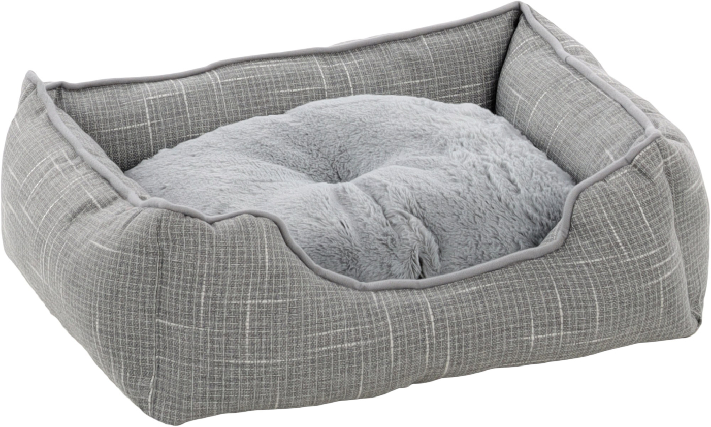 CUNA NIKKI GRIS PELO 50x40x16cm