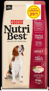 NUTRIBEST ADULTO POLLO 15Kg PVP