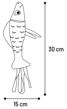 JUGUETE FLIPPER RORCUAL 30cm 6ud - 2