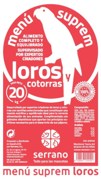 SUPREM LOROS&COTORRAS 25k GRANEL