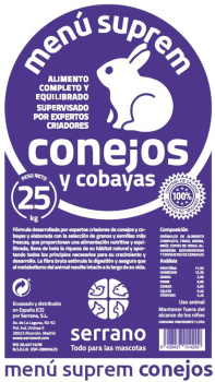 SUPREM CONEJOS       25kg GRANEL