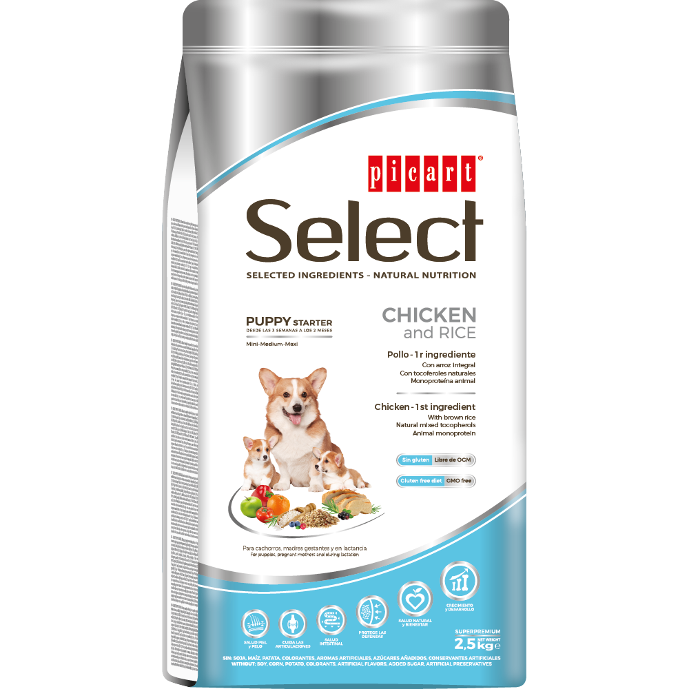 SELECT STARTER PUPPY CHICKE 2.5K