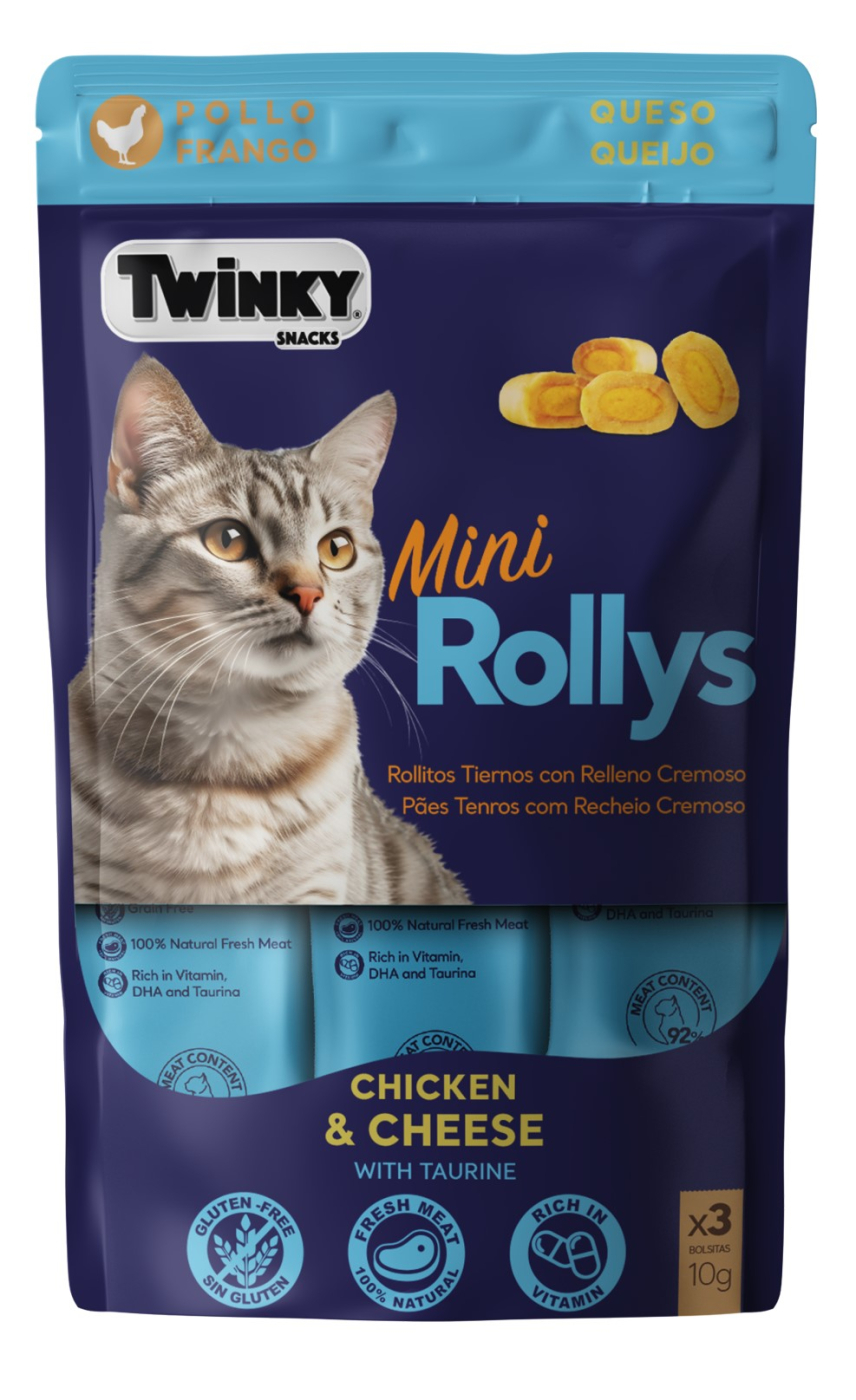 MINI ROLLYS POLLO QUES 12x(3x10g