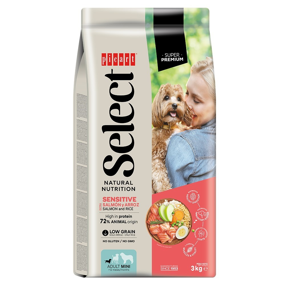 SELECT DOG MINI  SALMON     3Kg
