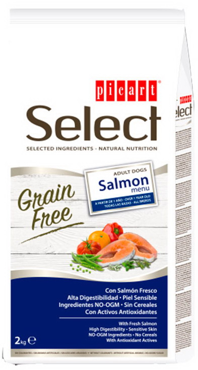 SELECT DOG GRAIN FREE SALMON 2kg