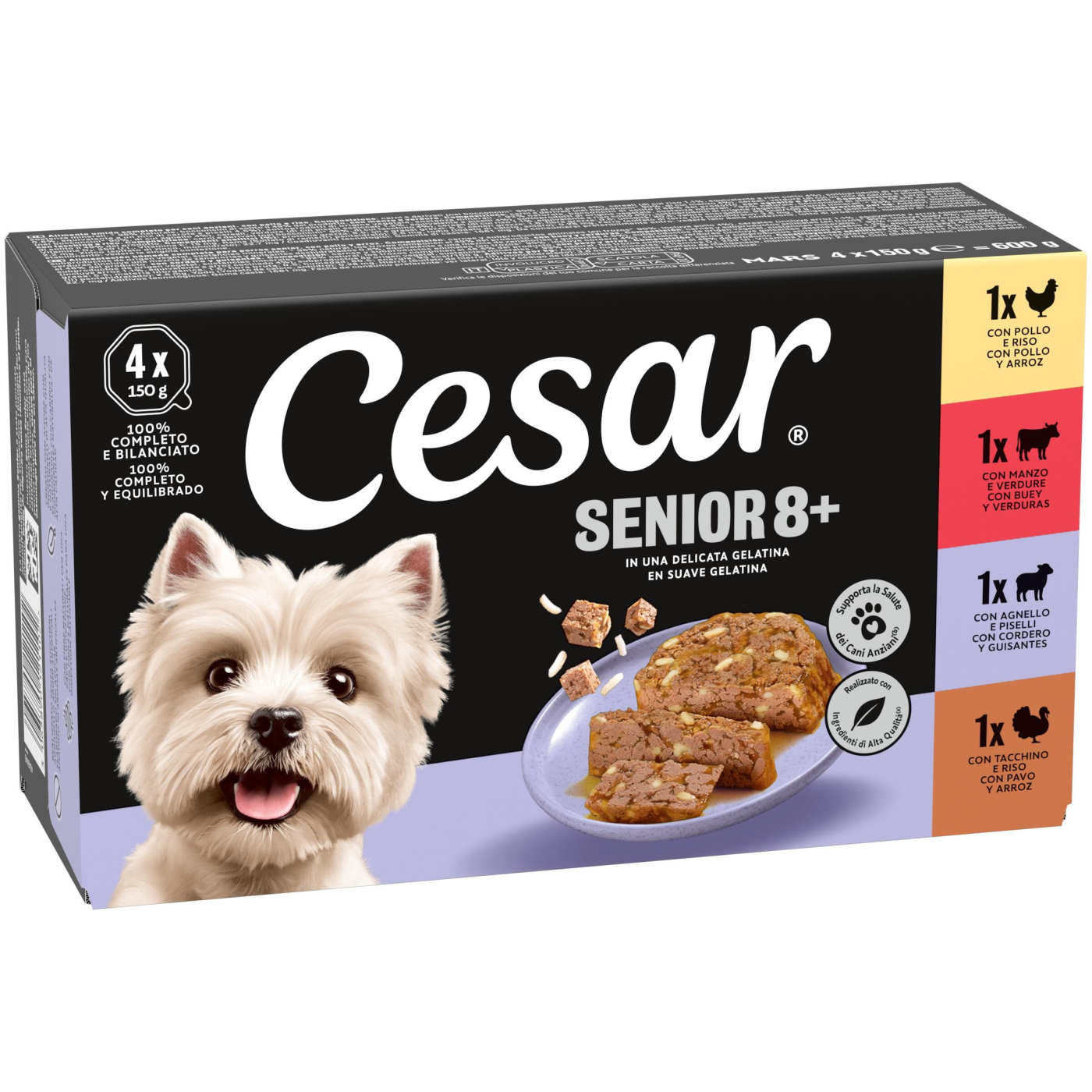CESAR PACK SENIOR 6x4x150g DN44B