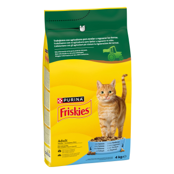 FRISKIES CAT SALMÓN VERDUR 4x4KG