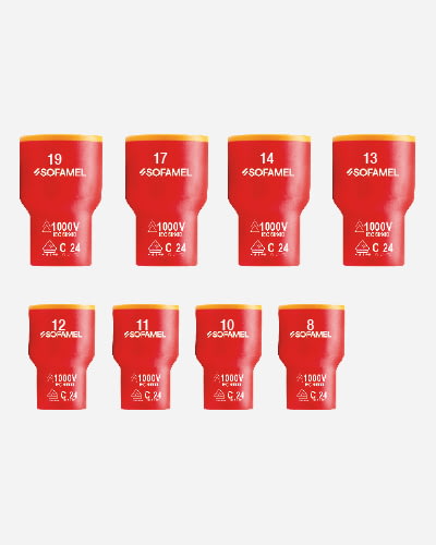 30116 Set of insulated 3/8" drive sockets