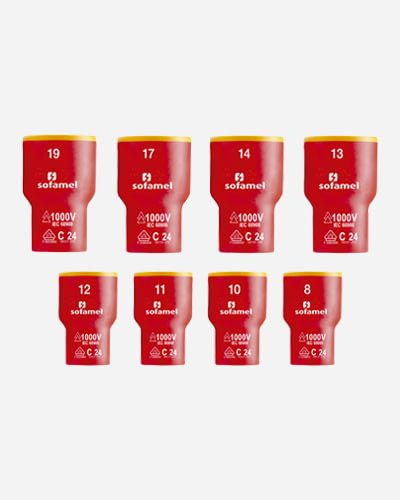 30116 Set of insulated 3/8" drive sockets