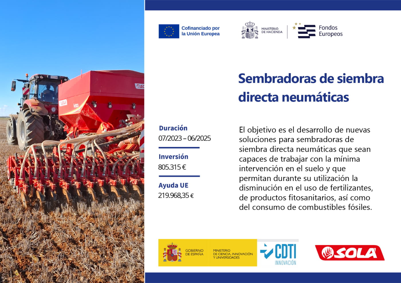 Impulsamos el proyecto NT con el apoyo de CDTI