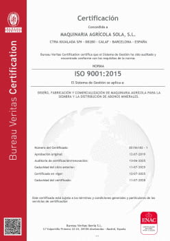 Hem superat amb èxit la norma ISO!