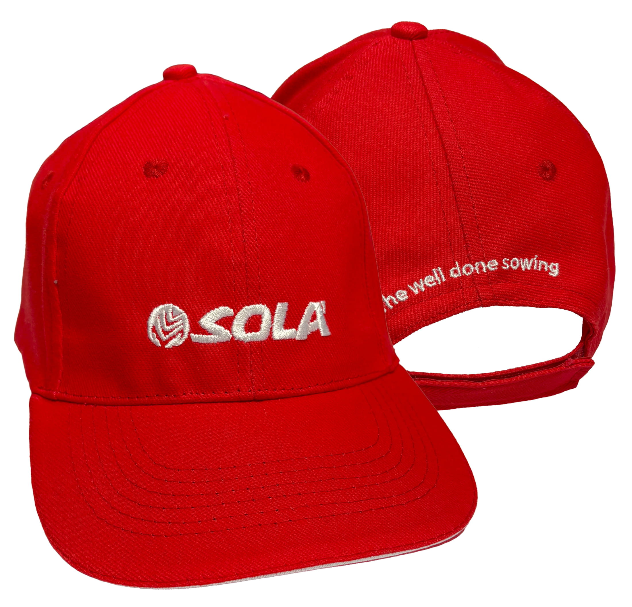 GORRA DE ALGODÓN LIGERO ROJO CON LOGO BORDADO EN BLANCO (duplicate) - 