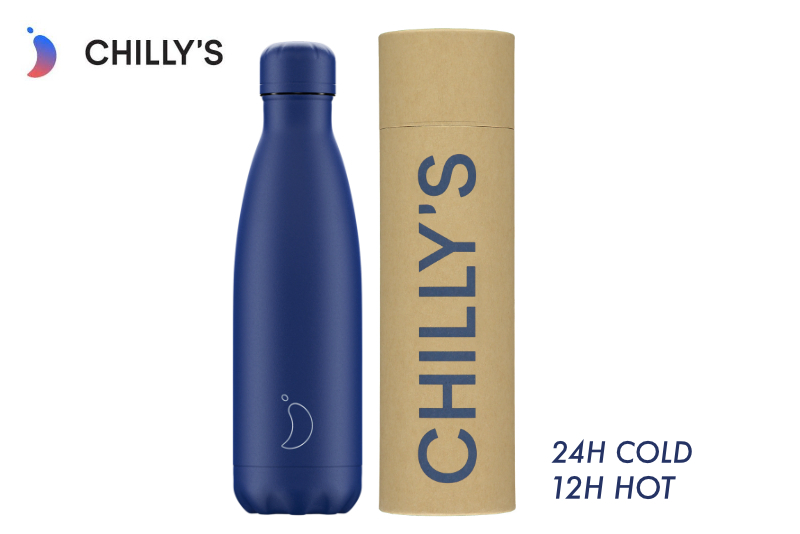 Chilly's Bottle BLEU MAT 500ml