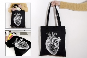Tote bag "Anatomical Heart" by Milimetrado - 1