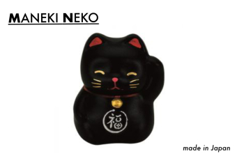 Maneki Neko pequeño Negro