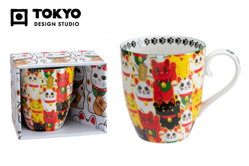Maneki Nekos Multicolored Mug