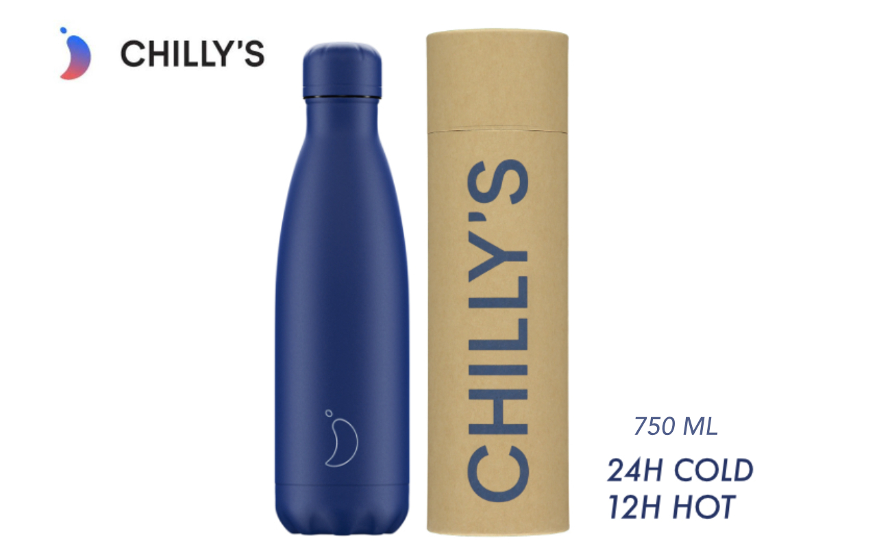 Chilly's Bottle MATT BLUE 750 ML
