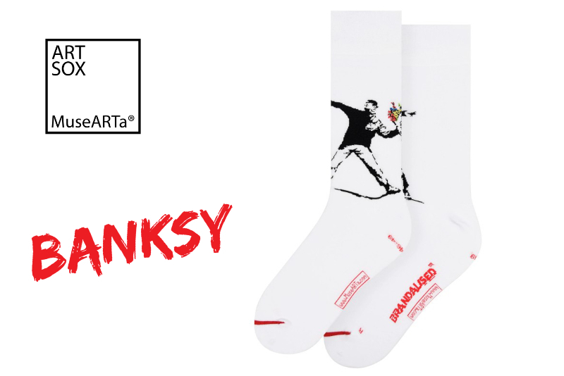 Banksy Socks  - Flower Bomber