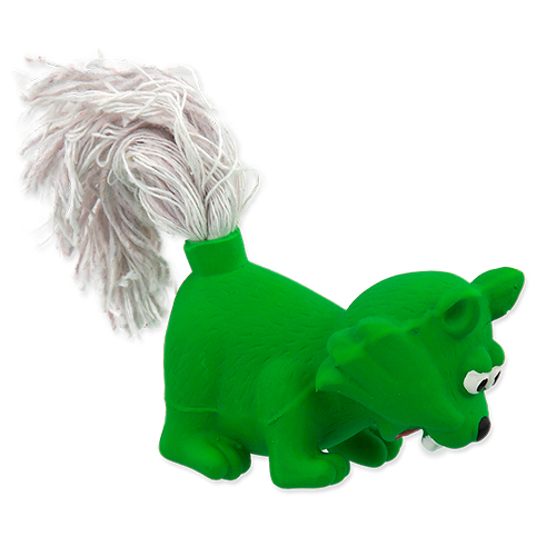 JUGUETE LATEX MINI ZORRO VERDE CON SONIDO