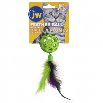 JW CATACTION FEATHER BALL WITH BELL - 1