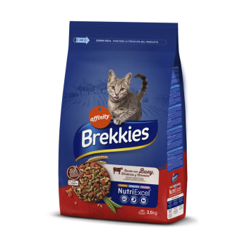 BREKKIES EXCEL CAT BUEY, TERNERA Y VERDURAS