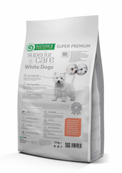 NATURES PROTEC. WHITE DOG ADULT SMALL/MINI GF SALMON - 1