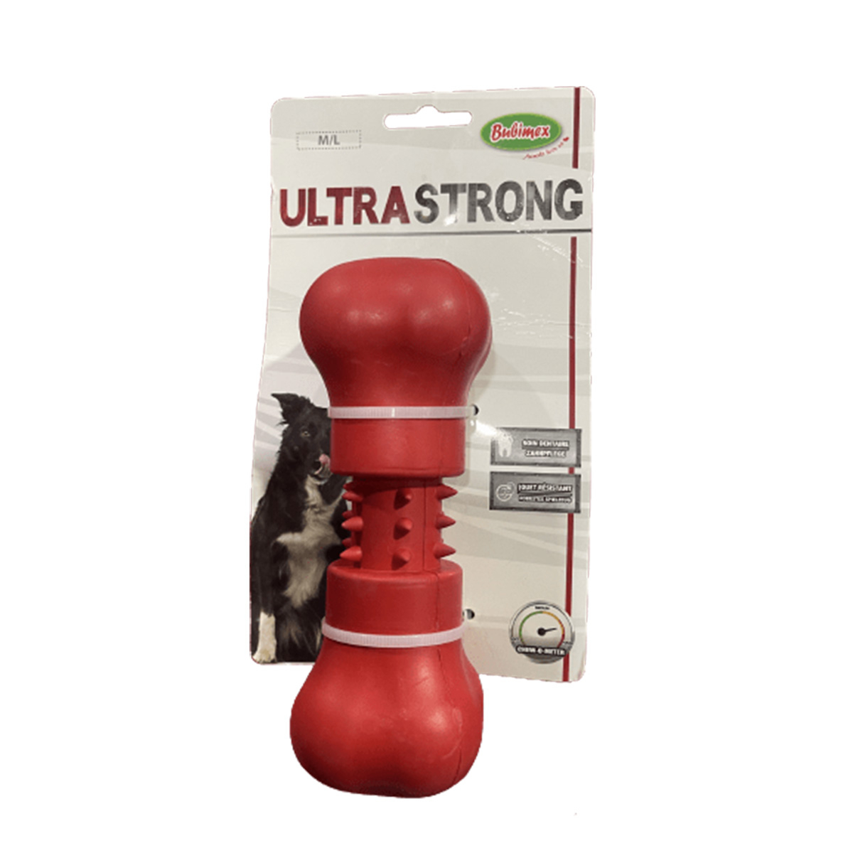 JUGUETE ULTRA STRONG HUESO PINCHOS ROJO