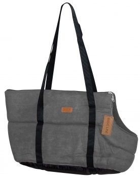 BOLSO SUEDE BASIC GRIS - 1