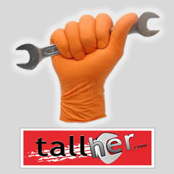 CAJA 50 GUANTES DE NITRILO DIAMANTADO NEGRO PREMIUM TALLA XL - 1