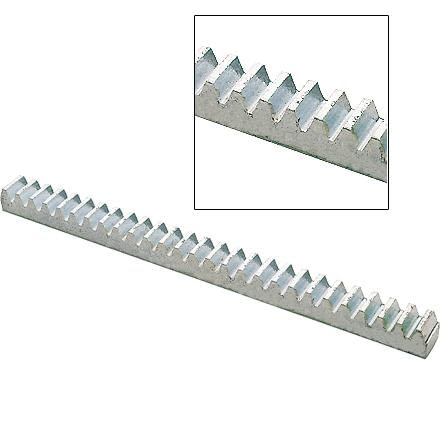 Cremallera zincada soldar para puerta corredera 22x22x2000 mm AUMON